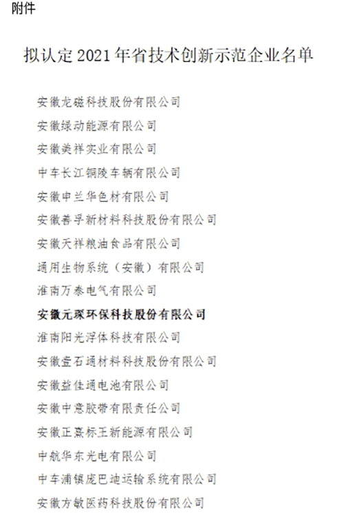am8亚美科技成功入选“安徽省技术创新示范企业”